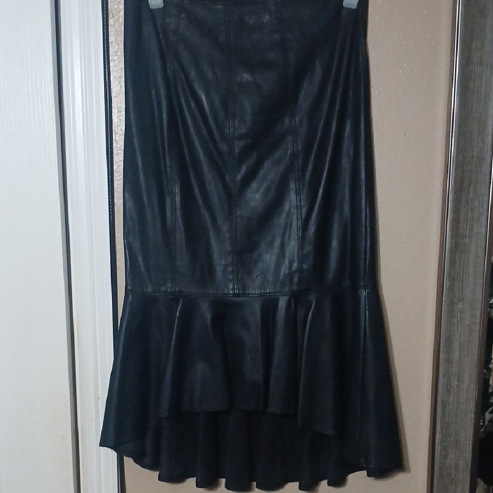 New York & Company Black High-Low Skirt